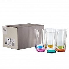 Сет из 6 цветных стаканов для воды Sophienwald Acqua