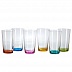 Сет из 6 цветных стаканов для воды Sophienwald Acqua